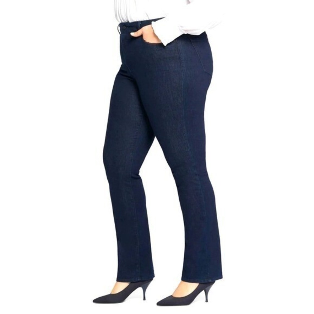 NYDJ Jeans 24W Marilyn Straight Leg Dark Wash Shaping Lift Tuck Slimming New